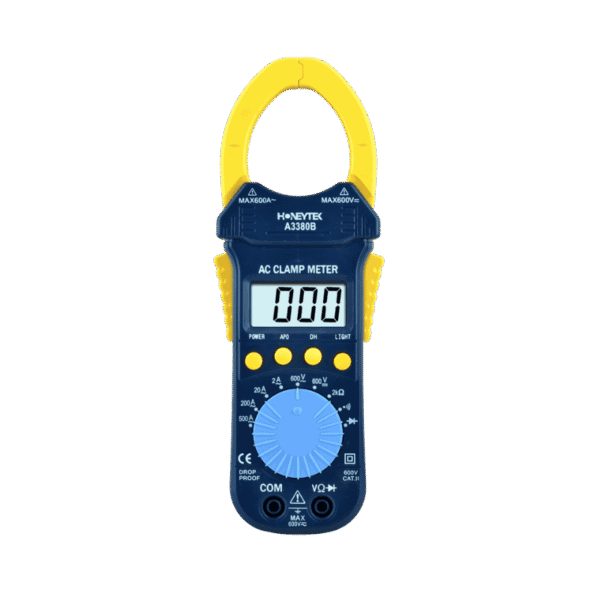 A3380B 2000 Counts Manual Slim-Designed Clamp Meter with Double Open Jaws