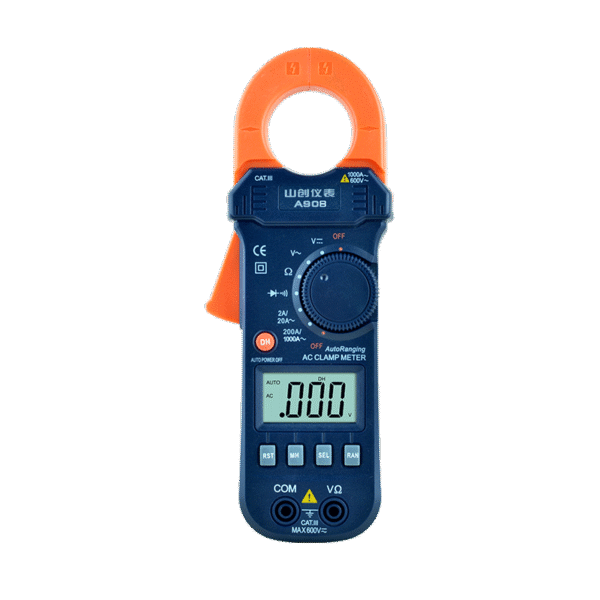 A908 6000 Counts AC Clamp Meter (39mm Jaw, 1mA-1000A)