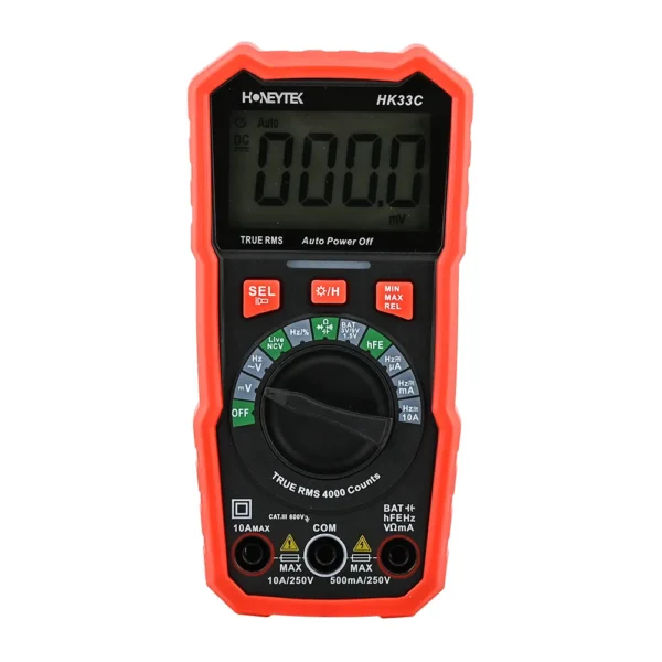 HK33C 4000 Counts TRMS Compact Auto Digital Multimeter