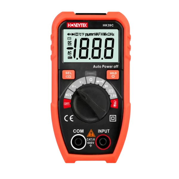 HK39C Auto-Ranging TRMS Pocket Digital Multimeter with Temperature