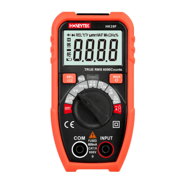 HK39F 6000 Counts 600V/600mA Pocket TRMS Multimeter
