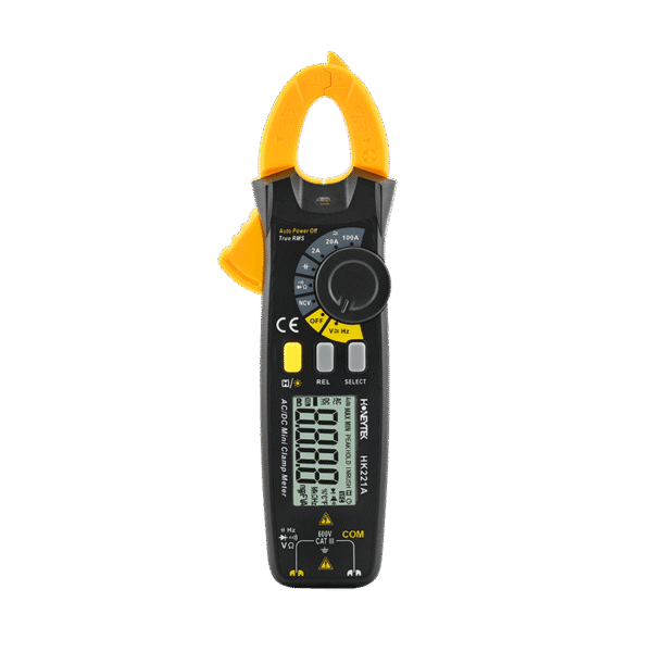 HK221A 2000Counts 1mA~100A AC/DC Current Clamp Meter