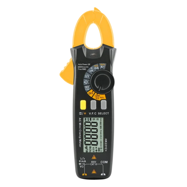 HK221C+6000 Counts 10mA~200A Current Clamp Meter