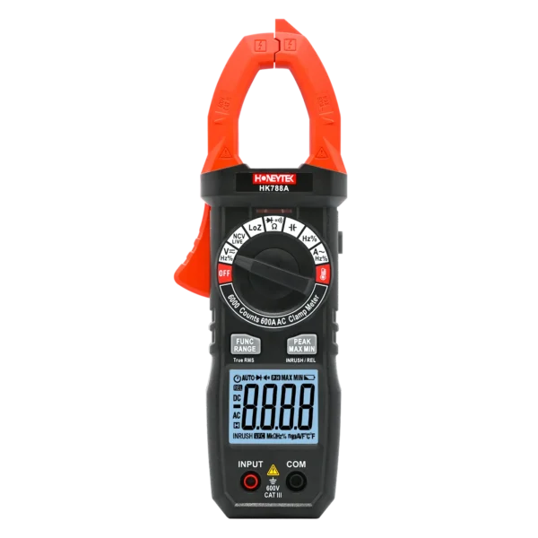HK788A 6000 counts 600A AC 1000V AC/DC TRMS Clamp Meter