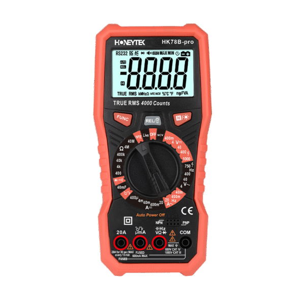 HK78B+ 2000 Counts TRMS Manual Range Digital Multimeter