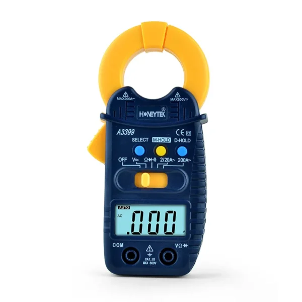 A3399 2000 Counts 500A AC Pocket Type True RMS Clamp Meter