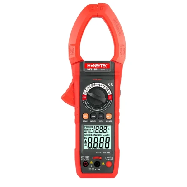 HK888E 2000A 2000V AC/DC Solar PV Clamp Meter