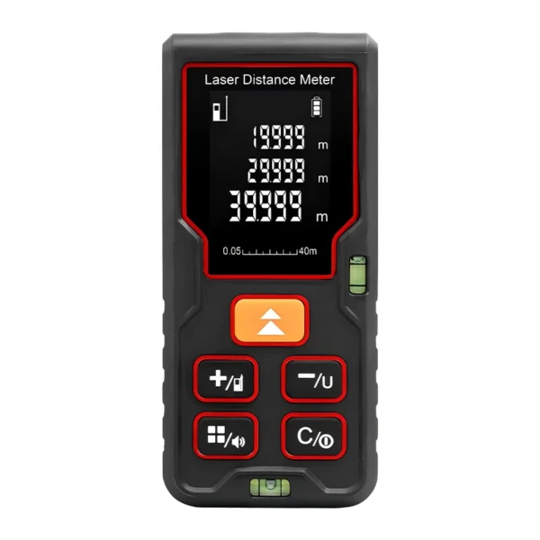 LDM-40M Laser Distance Meter with Built-in Bihorizontal Bubble Level