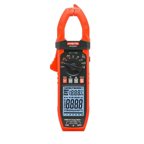 HK688A+ True RMS Power Clamp Meter with Harmonic Analysis and Bluetooth