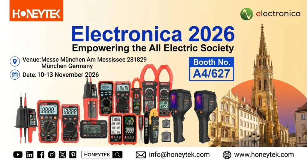 Honeytek to Present Professional Test and Measurement Instruments at electronica 2026